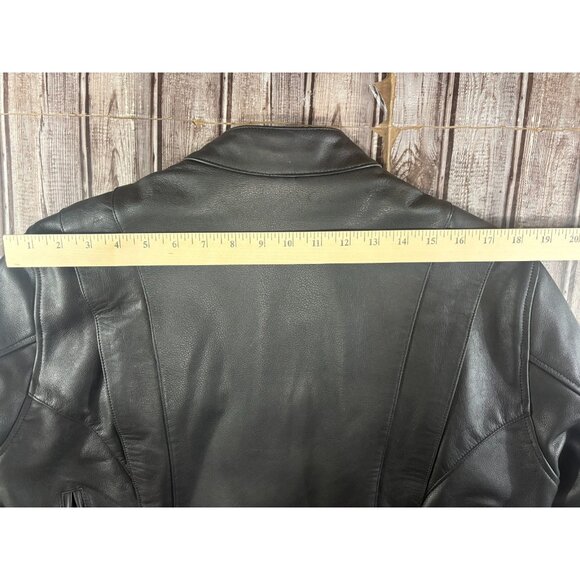 Belstaff motorcycle leather jacket size US 16 46 EU color Black mint condition - Picture 9 of 10